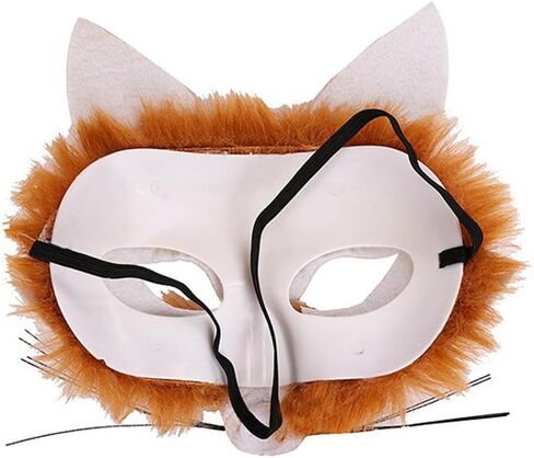 1Pcs Halloween Animal Face Mask Animal Masquerade Mask Halloween Wolf Masks Owl Mask Fox Mask Tiger Half Face Mask in Kuwait