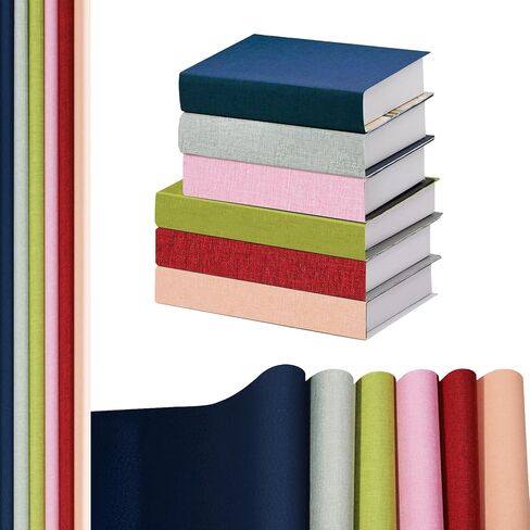 6PCS 40 x 16 Inch Book Cloth Fabric Book Cloth for Binding Books Scrapbook Album DIY Crafts (6 Colors) in Saudi Arabia