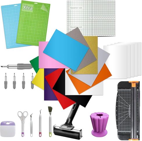 LOPASA Starter Kit for Cricut Joy Xtra Machine, Extra Bundle for Beginners, 8.5x12 Xtra Size Accessories and Supplies for Newbies, Everything Material You Need (Card Making Bundle) in Kuwait