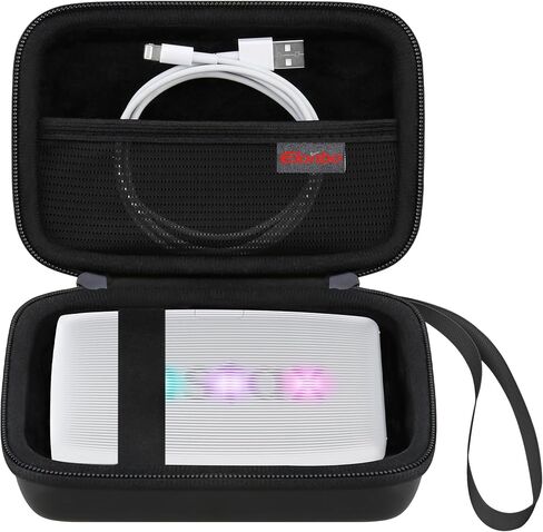 Elonbo Hard Carry Case for Fujifilm Instax Mini Link 2 / Fujifilm Instax Mini Link Smartphone Printer, Instant Photo Printer Travel Protective Case, Extra Mesh Pocket Fits Film Charger, Pink+Pink in Saudi Arabia