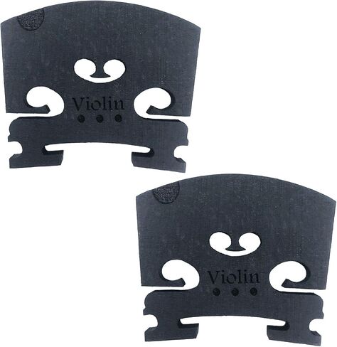 2pcs Violin Bridge 4/4 Full Size Fine Grade Maple Violin Parts Music Instrument Replacement with G-D-A-E String U-Groove in Saudi Arabia