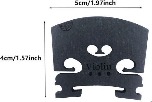 2pcs Violin Bridge 4/4 Full Size Fine Grade Maple Violin Parts Music Instrument Replacement with G-D-A-E String U-Groove in Saudi Arabia