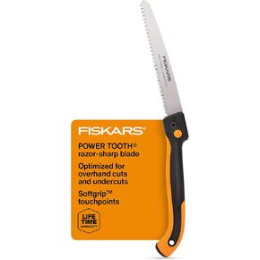 Fiskars 390470-1002 Power Tooth Soft Grip Folding Saw, 10-Inch