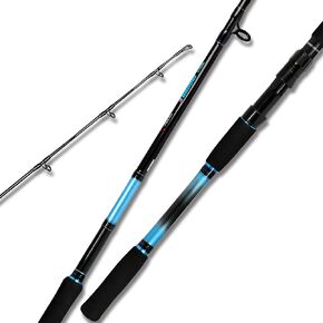 Fiblink 4-Piece 7-Feet Carbon Fiber Fishing Rod Spinning & Casting Travel Portable Rod Lightweight Sensitive Tournament Quality Fishing Pole for Fresh & Saltwater