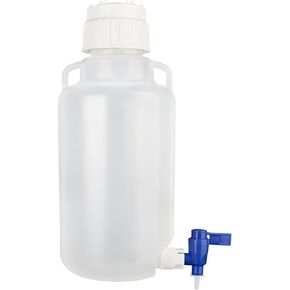 Utile 25L Round Carboys Round Jug with Handle, PP Material, PP Screw Cover with TPE Liner, 4093.0195.1