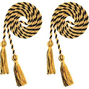 Beautyflier® Pack of 2 Graduation Honor Braided Cords with Sewing Tassels Polyester Yarn Honor Cord for Bachelor Gown for Graduation Students (Purple(2pcs))