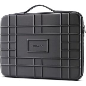 DOMISO 17,3 inch Laptop Sleeve Case with Handle Shockproof Waterproof EVA Notebook Bag for HP, Dell, Asus Notebook,Black