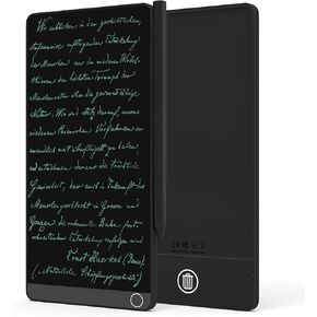 تابلت كتابة LCD، مفكرة رقمية قابلة للمسح على كامل الشاشة على الوجهين للأطفال والكبار، للصياغة وتدوين الملاحظات وترك الرسائل، شاشة مقاس 6.5 بوصة و6 بوصة باللون الأسود