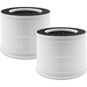 RP-AP068 3-in-1 H13 Grade True HEPA Replacement Filter, Compatible with RENPHO Compact Air Purifier RP-AP068, 2-Pack