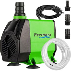 FREESEA Submersible Water Pump for Pond: 2000GPH 150W Aquarium Fountain Pump with 6.6ft Tubing for Waterfall Hydropoic Fish Tank
