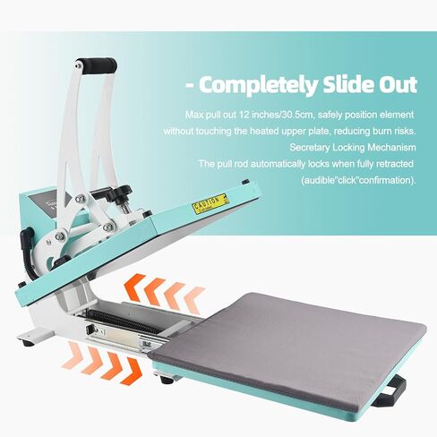 ColorSub Heat Press 15x15 inch Industrial Quality Heat Press Machine with Slide Out Drawer, Heat Press Machine for T Shirts, White in Kuwait