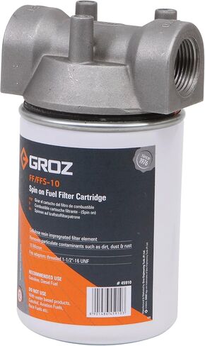 Groz 45911 استبدال فلتر الوقود بلوك الماء 10 ميكرون، يدور على نمط الخرطوشة، خرطوشة فقط in Kuwait