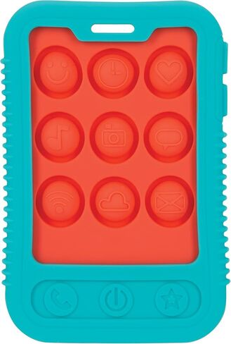 Nuby Silicone Block Poppers - (2-Pack) Interactive Baby Block Toy for Babies 10+ Months - Blue and Green in Kuwait