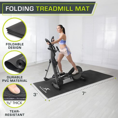 ProSource Treadmill & Exercise Equipment Mats, Folding High Density PVC Floor Protector in Kuwait