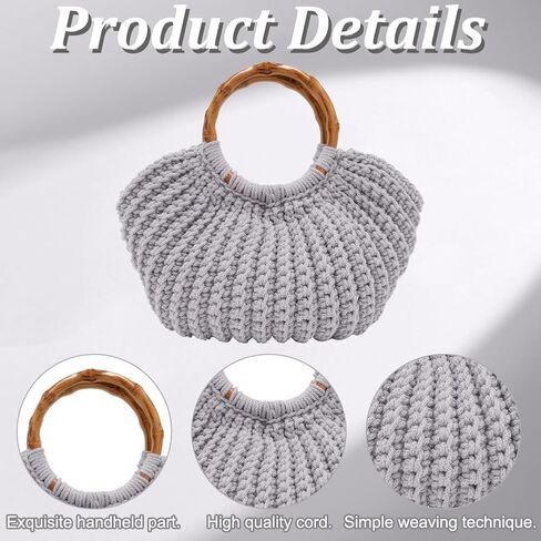 ACRNIGHEET Crochet Bag Kit for Adults Khaki Handbag Crochet Kit for Beginners Tote Bag Crochet Set Crochet Craft Starters Kits Khaki Bag Making Kit with Step-by-Step Instructions and Video Guidance in Saudi Arabia
