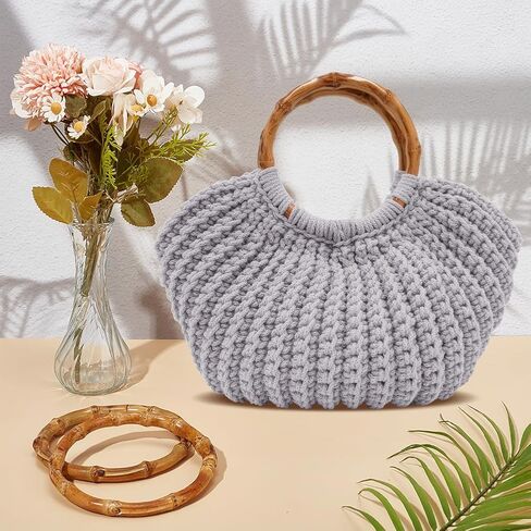 ACRNIGHEET Crochet Bag Kit for Adults Khaki Handbag Crochet Kit for Beginners Tote Bag Crochet Set Crochet Craft Starters Kits Khaki Bag Making Kit with Step-by-Step Instructions and Video Guidance in Saudi Arabia