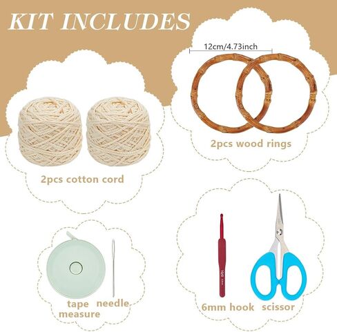 ACRNIGHEET Crochet Bag Kit for Adults Khaki Handbag Crochet Kit for Beginners Tote Bag Crochet Set Crochet Craft Starters Kits Khaki Bag Making Kit with Step-by-Step Instructions and Video Guidance in Saudi Arabia