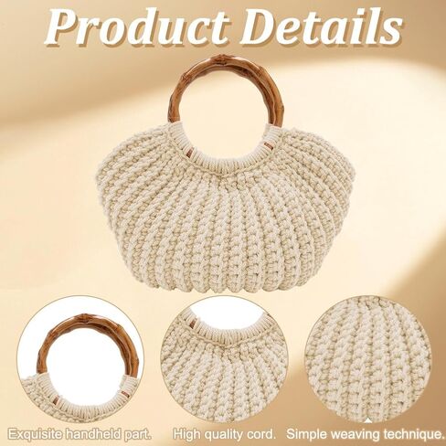 ACRNIGHEET Crochet Bag Kit for Adults Khaki Handbag Crochet Kit for Beginners Tote Bag Crochet Set Crochet Craft Starters Kits Khaki Bag Making Kit with Step-by-Step Instructions and Video Guidance in Saudi Arabia