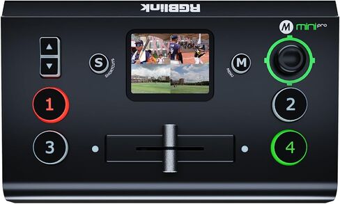 RGBlink Mini V3 Video Switcher with Customizable Features via TAO Cloud – 4K HDMI Switcher, 2.1" Touch Screen, Multi-Cam Live Streaming, Dual HDMI Output, Recording & PTZ Control in Kuwait