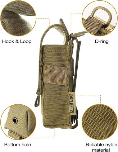 OneTigris Flashlight Holster Flashlight Holder Molle Flashlight Holster Tactical Flashlight Pouch Holder for Belt 1000D Cordura Nylon | Tactical Flashlight Holder, Fits Select Streamlight and Fenix Models for Law Enforcement, Security and EDC in Kuwait