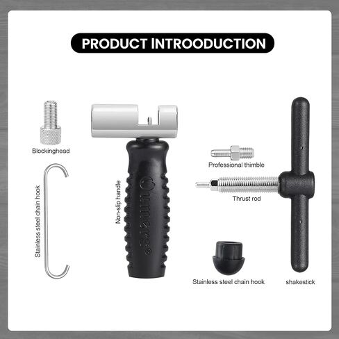 Oumers Bike Chian Breaker Tool, Universal for 7 8 9 10 11 Speed Chains Link, Remove Rusty Chains Easily. A Small Durable Bicycle Chain Splitter for Road Mountain Cycling Bike,Gray in Kuwait