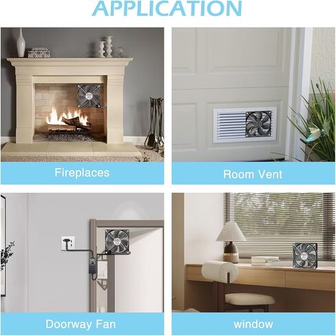 Wathai AC 110V 240V 120mm x 38mm Muffin Fan with Variable Speed Controller for Doorway, Room to Room, Wood Stove, Fireplace, Network Cabinet Circulation Cooling in Saudi Arabia