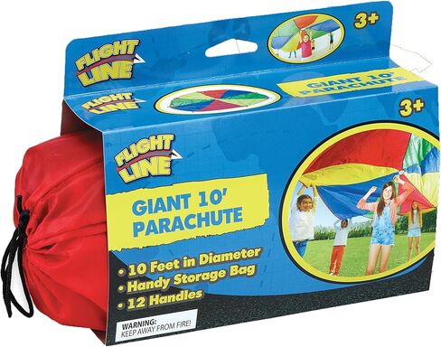 لعبة المظلة للأطفال بطول 8 أقدام للأولاد والبنات مع 8 مقابض للألعاب التعاونية لمجموعة الفريق، للأعمار من 3 سنوات فما فوق in Kuwait