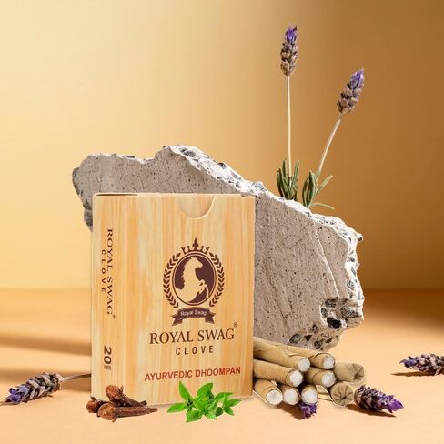 ROYAL SWAG Ayurvedic & Herbal Long Filtered Bidi Smoke (Pack of 5 X 20 Bidi Sticks Per Pack) with 12 ml Shot to Stop Nicotine Craving Tobacco Free Dhoompan Helps in Quit Smoking (100 Sticks, 1 Shot) in Saudi Arabia