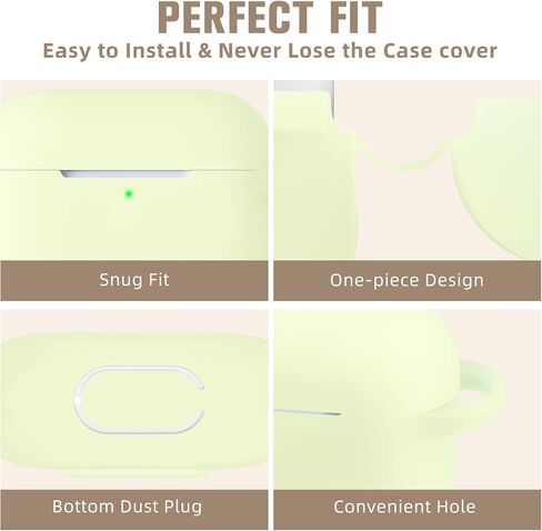 Night-Glow AirPods Pro Case Cover, Hamile Silicone Cases with Keychain Accessories for Apple Airpod Pro 1st/2nd Case 2019 2022, Women Men in Saudi Arabia