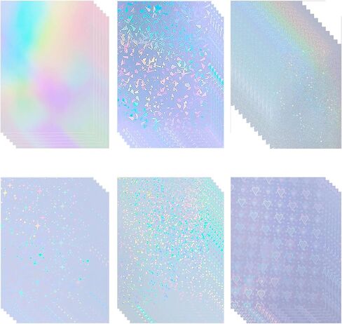 25 Sheets Sandy Glitter Clear Laminate Sheets Self Adhesive Glitter Paper in Kuwait