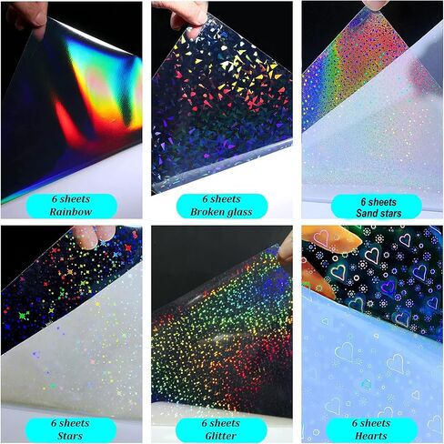 25 Sheets Sandy Glitter Clear Laminate Sheets Self Adhesive Glitter Paper in Kuwait