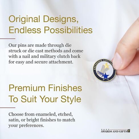 SHOP AWARDS AND GIFTS Student, Volunteer, Employee, Award Lapel Pins Appreciation Reward, 1 Inch Service is Our Passion, Pack of 12 in Kuwait