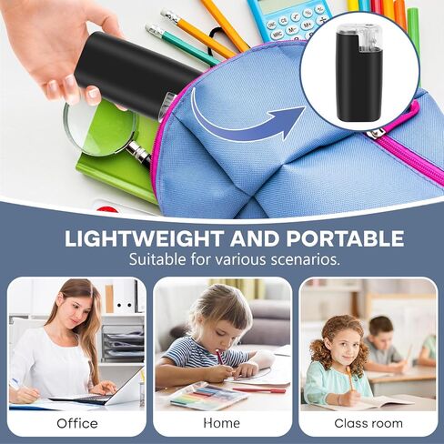 Portable Battery-Powered Electric Pencil Sharpener – Compact Design for Easy Use at Home, School, or Office – Ideal for Standard Pencils (Blue) in Kuwait