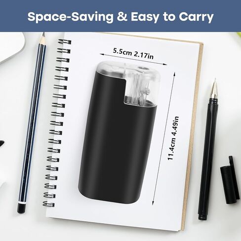 Portable Battery-Powered Electric Pencil Sharpener – Compact Design for Easy Use at Home, School, or Office – Ideal for Standard Pencils (Blue) in Kuwait