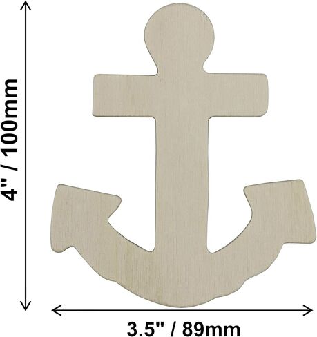 Creative Hobbies® Unfinished Wood Heart Cutout Shapes, Ready to Paint or Decorate, 3.5 Inch Wide | 12 Pack in Kuwait