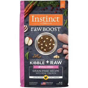 Instinct Raw Boost Small Breed Grain Free Recipe with Real Beef Natural Dry Dog Food, 4 lb. Bag