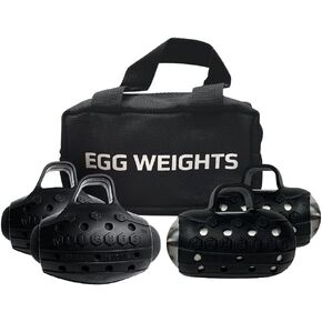Egg Weights Fitness Hand Dumbbell Sets for Men and Women (4.0 lbs Knockout - Pair, 3.0 lbs Cardio Max - Pair and 2.0 lbs Cardio - Pair) + Free E-Book Workout Guide