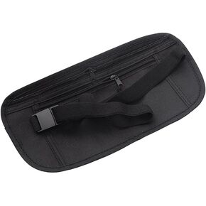 حزام نقود مطور للسفر وحقيبة أمان مخفية تعمل بتقنية تحديد الهوية بموجات الراديو ومضادة للسرقة وجواز السفر للرجال والنساء هدية وحقائب نقود للنقود وحقيبة نقود صغيرة للسفر تحت الملابس للرجال كاكي in Kuwait