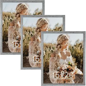 إطار صورة مقاس 12 × 17، إطار أبيض مقاس 12 × 17، مجموعة من 3 قطع، إطار عرض حائط مقاس 17 × 12 للملصق، والأعمال الفنية، والصور الشخصية، والطباعة 3 عبوات