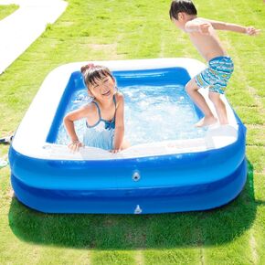 Inflatable Kiddie Pool 43''x34''x13'' Baby Pool Swim for Kids Inflatable Pool for Kiddie, Kids, Easy Set Swimming Pool for Backyard Summer Outdoor