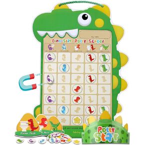 Potty Training Magnetic Stickers 35PC Dinosaurs Theme