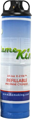 Flame King 1LB EMPTY Propane Cylinder Tank – Refillable – Reusable – Safe and Legal Refill Option – DOT Compliant – 16.4 oz for Camping, Backpacking, and Hiking, Green | camping-hammocks in Kuwait