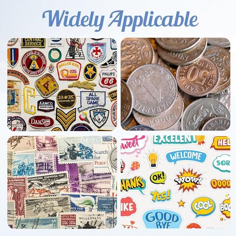 10 Pcs 42mm Clear Coin Capsules, Plastic Silver Dollar Coin Holder, Coin Cases for Collectors, Coin Plastic Case for Coin Collection American Silver Eagle Liberty Coin &JFK Half Dollar & Bitcoin in Kuwait