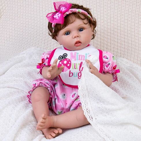Aori Lifelike Reborn Baby Dolls - Realistic Baby Dolll 20 inch Real Life Girl Newborn Doll, Coming with Gift Box Set for Kids 3+ in Saudi Arabia