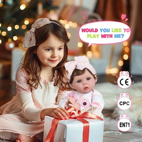 Aori Lifelike Reborn Baby Dolls - Realistic Baby Dolll 20 inch Real Life Girl Newborn Doll, Coming with Gift Box Set for Kids 3+ in Saudi Arabia