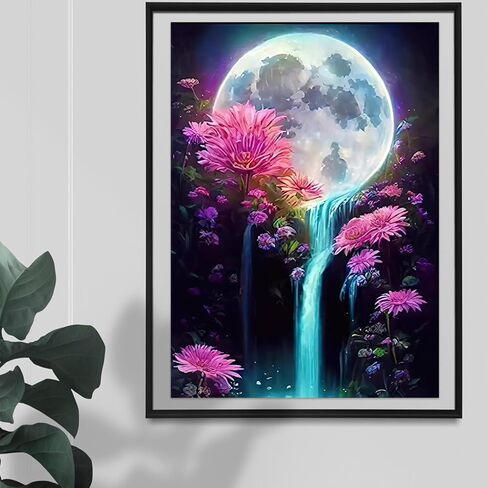 Auremi 5D Tree Diamond Painting Kits, Landscape Diamond Art Painting Kits for Adults DIY Full Drill Diamond Dots Crystal Craft Kits for Home Wall Decor Gifts 11.8x15.7 inch in Saudi Arabia
