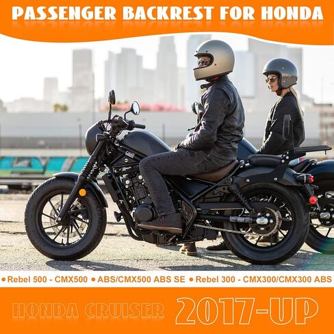 Eumti Motorcycle Sissy Bar Detachable Rear Passenger Backrest with Luggage Rack Backrest Pad for Honda Rebel 1100 1100T CMX1100 DCT 2021-2024 Replace OEM P/N:08R71-MLA-A00MLA-A00 in Kuwait