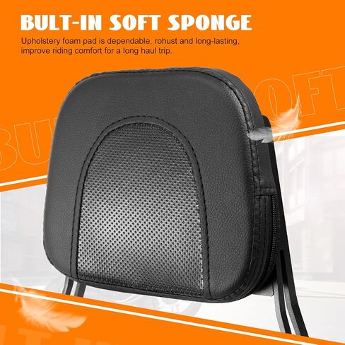 Eumti Motorcycle Sissy Bar Detachable Rear Passenger Backrest with Luggage Rack Backrest Pad for Honda Rebel 1100 1100T CMX1100 DCT 2021-2024 Replace OEM P/N:08R71-MLA-A00MLA-A00 in Kuwait