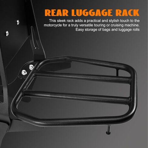 Eumti Motorcycle Sissy Bar Detachable Rear Passenger Backrest with Luggage Rack Backrest Pad for Honda Rebel 1100 1100T CMX1100 DCT 2021-2024 Replace OEM P/N:08R71-MLA-A00MLA-A00 in Kuwait