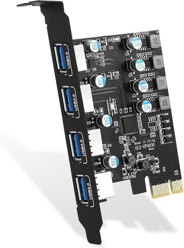 PCIe to USB 3.0 Expansion Card 7 USB Ports (4 USB Type-A and 3 USB Type-C Ports), PCI Express USB Add in Card for Desktop PC Host Card Support Windows 10/8/7/XP and MAC OS 10.8.2 Above in Saudi Arabia